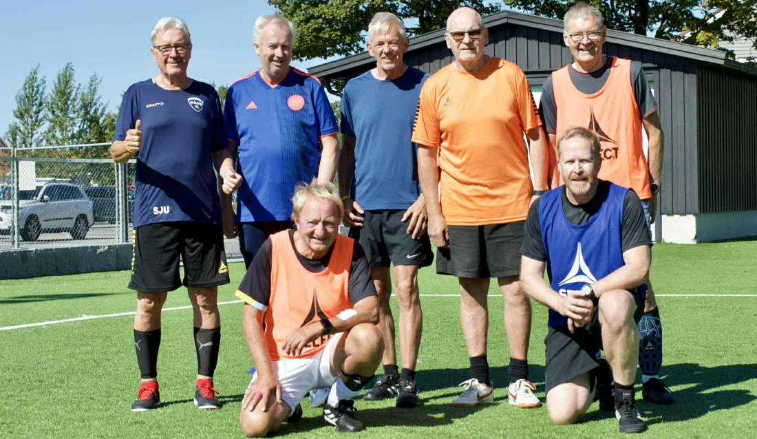 Bak f.v.     Sverre Johnny Utne, Terje Jensen, Magne Bentzen, Tom Lynne, Idar Liljedahl<br />Foran f.v.     Eyvind Rian og Stein Jarle Pedersen